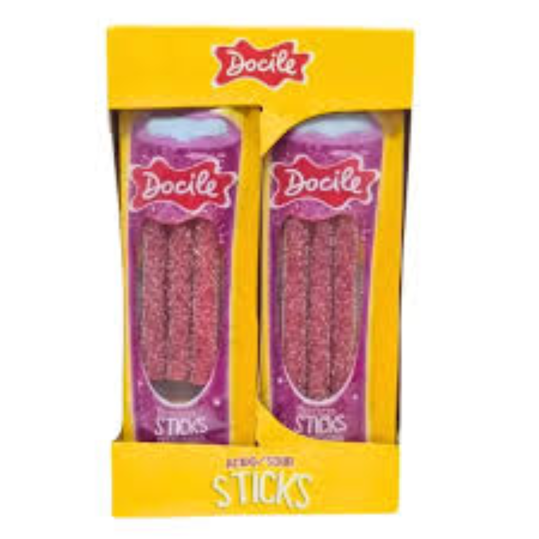DOCILE PENCILS STICK SOUR STRAWBERRY 70G